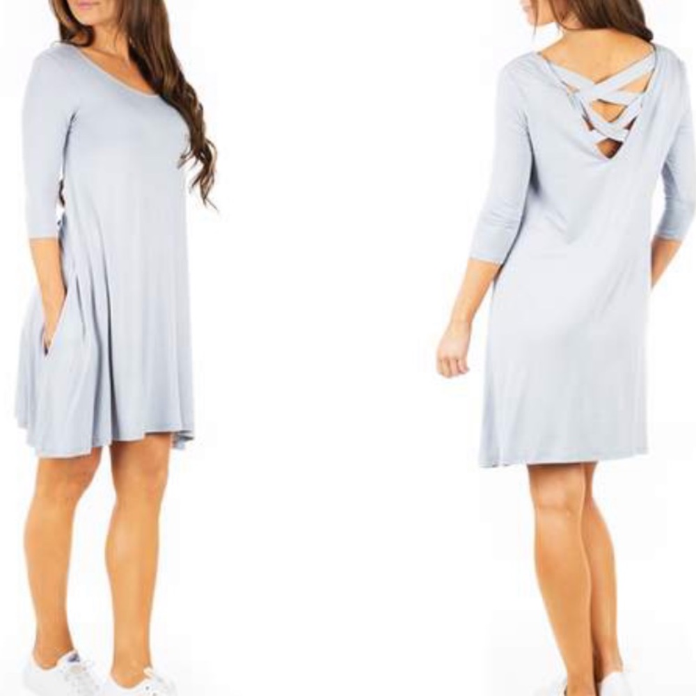 Light gray dress!